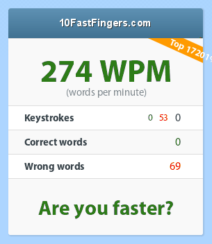Aurorians' typing speed 55_274_0_0_53_0_69