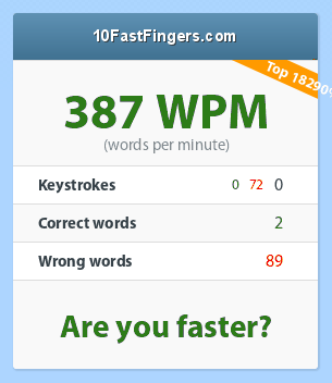 [PokeCommunity.com] Word per minute